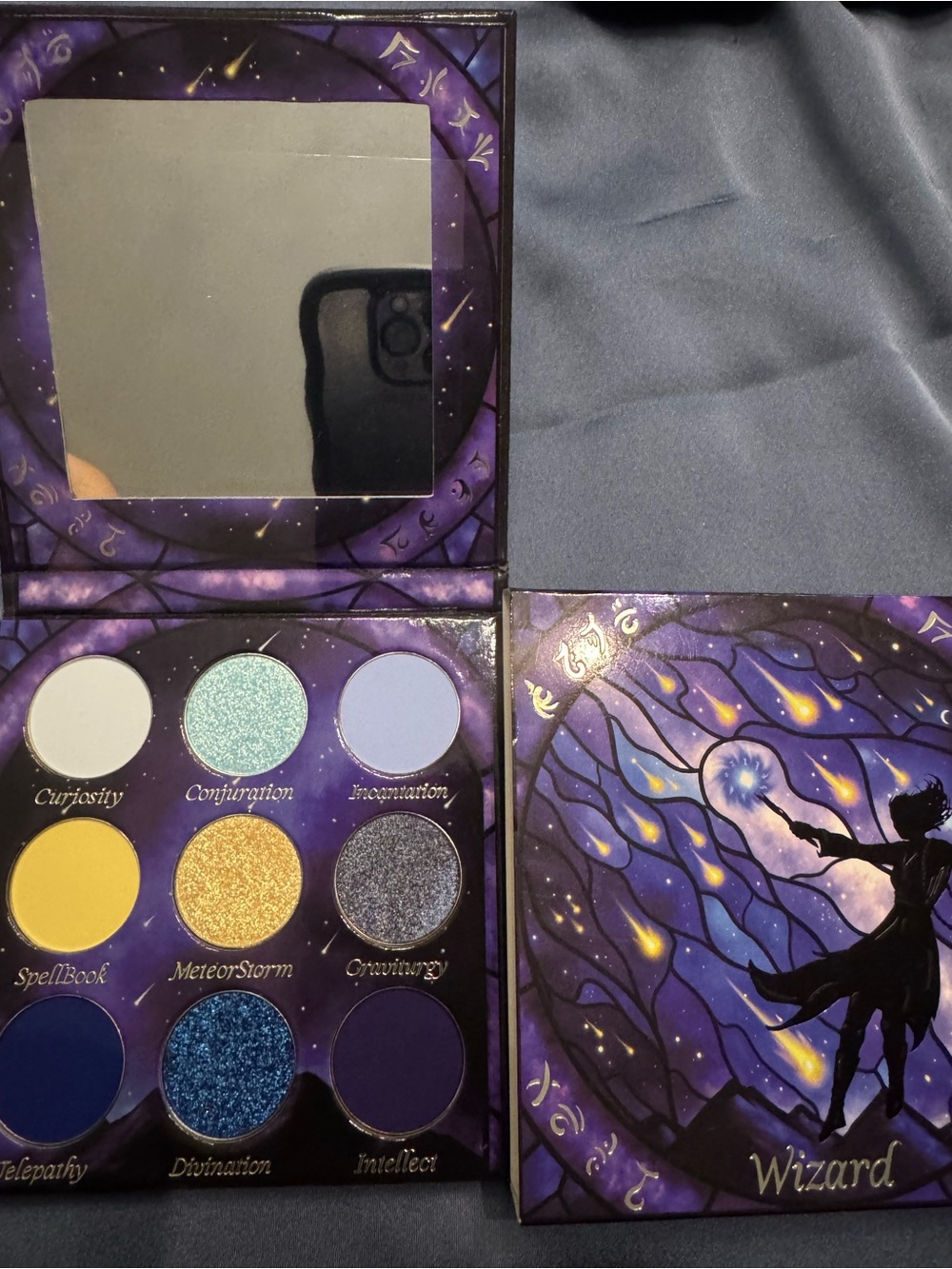 Fantasy Cosmetica Wizard Eyeshadow Palette — Purple & Blue Eye Shade Collection